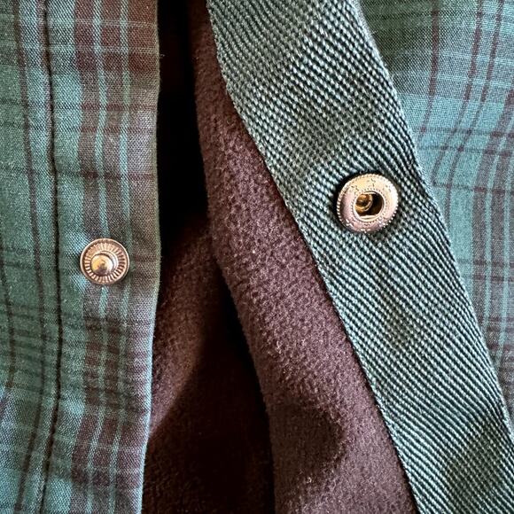 Stylus Green Plaid Snap Up Shirt Fully Lined Size XXL - Picture 3 of 8